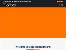Tablet Screenshot of eloquesthealthcare.com